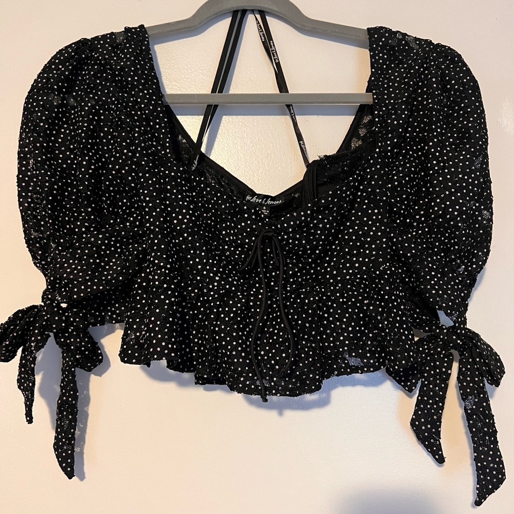 For Love and Lemons Cropped Blouse